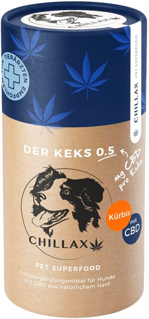 Hunde-Nahrungsergänzung CBD-Keks Kürbis - 0.5 mg