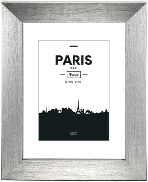 Portafoto in plastica „Paris“, argento, 10 x 15 cm