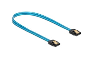 SATA-Kabel UV Leuchteffekt blau 70 cm