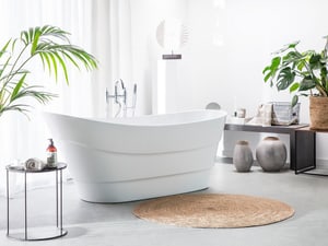 Vasca da bagno freestanding ovale bianca BUENAVISTA