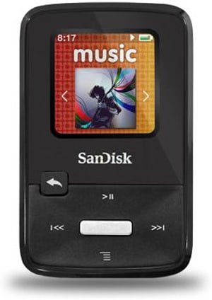Clip Zip 8 GB schwarz MP3 Player mit Clip
