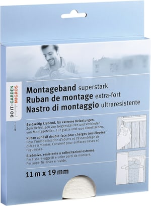 Ruban de montage extra fort 19 mm