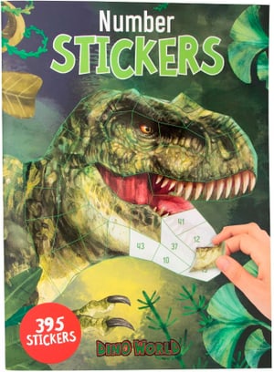 Stickerbuch Nummern DinoWorld 16 Seiten