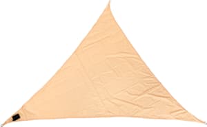 Voile d'ombrage LED Solar, 360 cm, triangle, beige