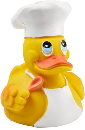 Canard de bain cuisinier jaune