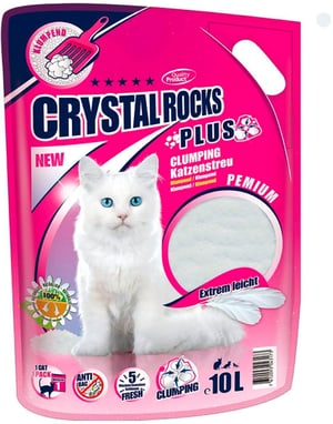 Crystal Rocks Plus, Litière pour chats,10L