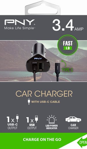 Car Charger USB-C/USB-A