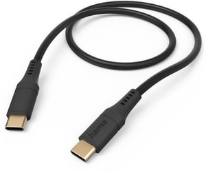 Flexible, USB-C - USB-C, 1,5 m, Silikon, Schwarz