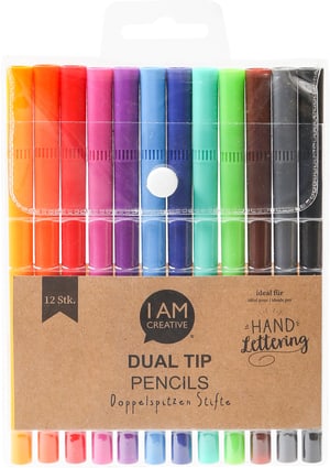 Dual Tip Pencils, auf Wasserbasis, 12 Stk.
