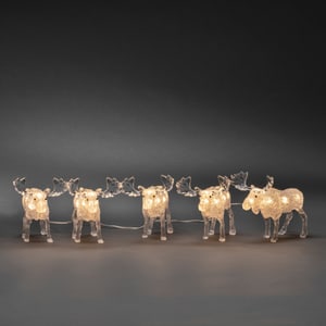 5er LED Figurines Acryliques élans