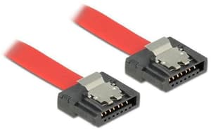 Câble SATA3 rouge, clip, flexible, 30 cm