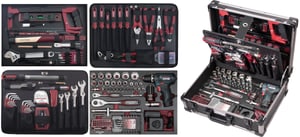 Coffret d'outils professionnel en aluminium KW/Bosch, 264 pcs.