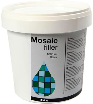 Fugenmasse für Mosaik 1000 ml Füller, Schwarz