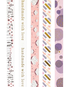 Washi Tape Set 3, 5 Stk.: Ensemble de rubans adhésifs décoratifs Washi 3, 5 pièces