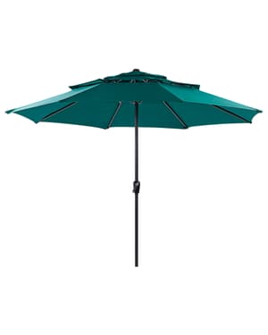 Parasol de jardin  2.85 m vert émeraude BIBIONE