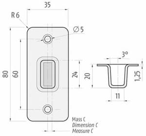 Cuvettes du sol PLANET BM ø 10 mm étroite