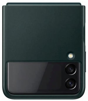 Galaxy Z Flip3 Leather Cover Green