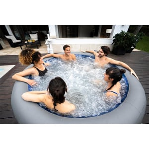 Lay-Z-Spa Spa gonflable Santorini Smart  Luxe HydroJet Pro avec App, 5-7 pers.