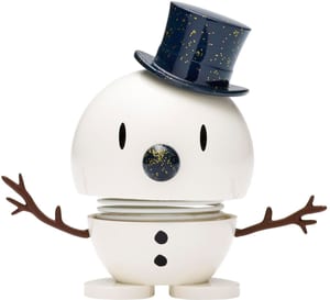 Bumble Bonhomme de neige, taille S Blanc/Bleu, H:8, D:5cm