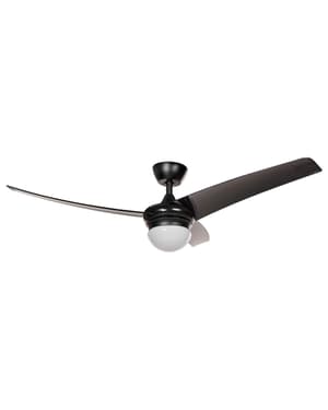 Ventilatore da soffitto metallo nero 36 cm JIBOA