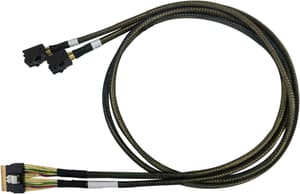 SAS-Kabel SFF-8654 - 2x SFF-8643 100 cm