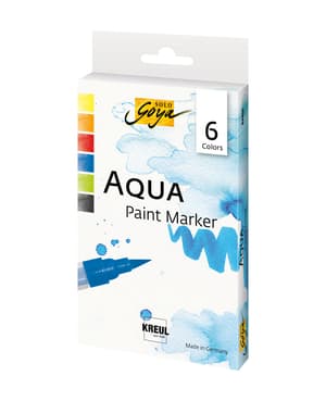 SOLO GOYA Aqua Paint Marker Classic Colors 6er Set