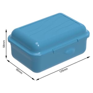 FUN Boîte à goûter 0,4 l, plastique (PP) sans BPA, bleu