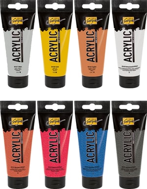 SOLO GOYA Effetto Acrilico Tubi da 20 ml, set da 8