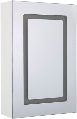 Armoire de toilette blanche avec miroir et LED 40 x 60 cm CONDOR