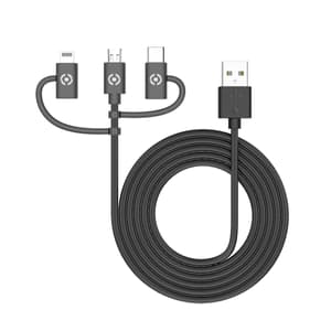 3in1 Micro Usb/ USB-C/ Lightning Cable 12W