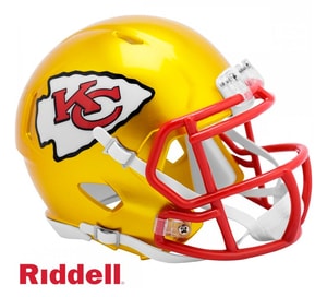 Kansas City Chiefs Mini Helm "SPEED ALT FLASH"