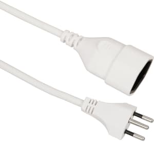 Câble de rallonge 1m, tripolaire T13-T12, blanc