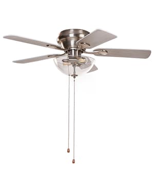 Ventilatore da soffitto legno argento 35 cm SIRAMA