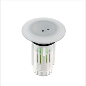 Bouchon de vidange LED Blanc/Chrome avec pierre odorante