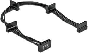Câble électrique SATA - 4x SATA 40 cm, noir