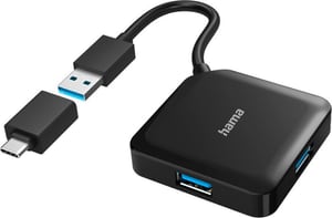 4 Ports, USB 3.2 Gen1, 5 Gbit / s, inkl. USB-C Adapter