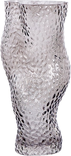 Vaso da fiori vetro grigio 31 cm DYTIKO