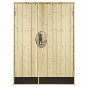 Porte de service double, kit complet RA 127,8x187,8 cm Non-handlet