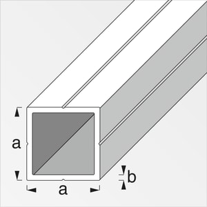Quadratrohr 1.5 x 23.5 mm blank 1 m