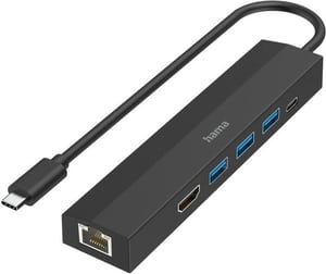Multiport, 6 Ports, 3x USB-A, USB-C, HDMI, LAN/Ethernet