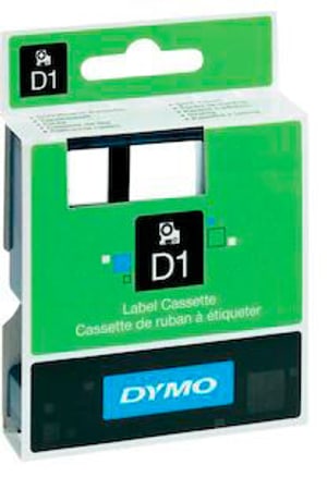 Cassetta Nastro D1 nero/transparente 6mm/7m