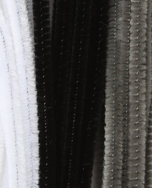 Filo di ciniglia ø 6 mm, bianco e nero