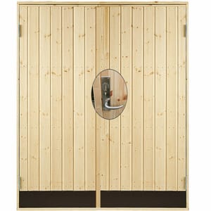 Porta d'ingresso laterale Dopp. Kit completo RA 151,2x197,8 cm Unbehandlet