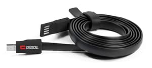 Flat Cable USB/Micro-USB rosso/nero