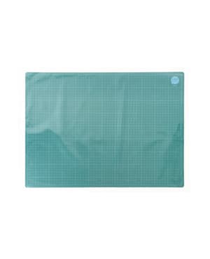 Tapis de découpe, support de découpe avec grille de 1 x 1 cm imprimée sur une face, vert, 45 x 60 cm, 1 pièce