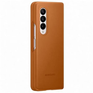 Galaxy Z Fold3 Leather Cover Camel