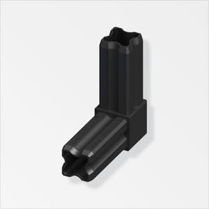 Connecteur-angle 23.5 mm 90° PA noir