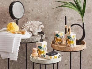 Badezimmer Set 4-teilig Keramik bunt Tiermotiv CODAZZI