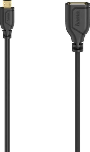 Micro-USB-OTG-Kabel "Flexi-Slim", USB 2.0, 0,15 m
