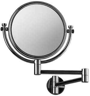 Miroir cosmétique pivotant laiton chromé